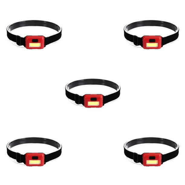 Eigraketly Linterna frontal LED para acampar, luz frontal ajustable para adultos, linterna de emergencia con pilas, equipo de lámpara para mochilero Type6 NO6 Eigraketly CBP227278
