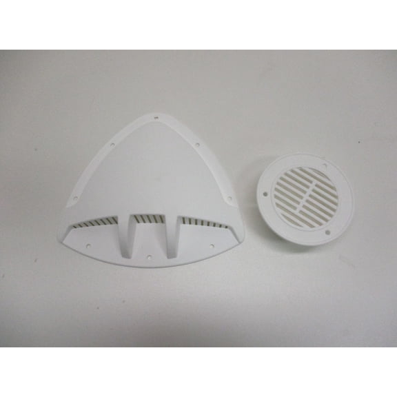 Unique White Aero Design RV ATV Cycle Truck Cargo Work Trailer Side Air Vent