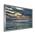 thumbnail image 2 of Designart 'Inspirational Quote and Ocean' Nautical & Coastal Framed Art Print, 2 of 4