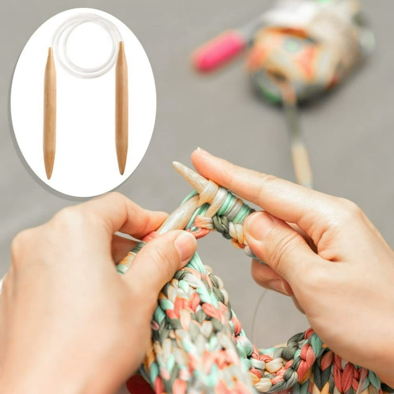 1/3pcs Wooden Crochet Hook Knitting Needles 15/20/25Mm Hand Crochet Hooks  Tool