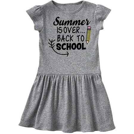 

Inktastic Summer is Over Back to School with Pencil Gift Toddler Girl Dress