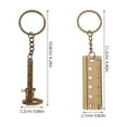 thumbnail image 2 of 2pcs Portable Vernier Caliper Keychain Tool For Measuring Small Objects Key Chain Ruler For Backpack Or Purse Functional Mini Ruler Keychain, 2 of 8