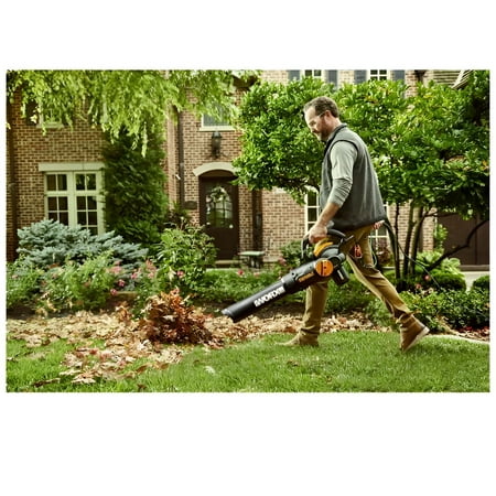 WORX - 12 Amp TRIVAC 70 MPH 600 CFM Corded Blower, Mulcher, and Vaccum - Black