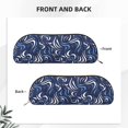 thumbnail image 4 of Leather Semi-Circular Storage Bag 7.5×2.6×1.4in Single Pocket Design Semi-Circular Shape Can Be Used As A Storage Pen Makeup Bag Zebra Print Style Steelblue_1, 4 of 7