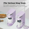 thumbnail image 2 of CHULUX Single Cup Coffee Maker for K Pod & Ground Coffee, Single Serve Coffee Maker Fits 7.3" Travel Mug, Lavender, 2 of 6