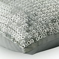 thumbnail image 2 of Pillow Cover, Throw Pillows For Couch, Pillow Cover 18x18 inch (45x45 cm) Silver, Silk Throw Pillow Cover, Handmade Pillow Cover, Modern, Circles & Dots - Passion In Steel, 2 of 3