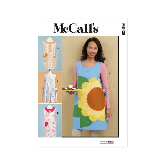 McCall's Sewing Pattern 8425 - Misses' Aprons, Size: A (XS-S-M-L-XL)