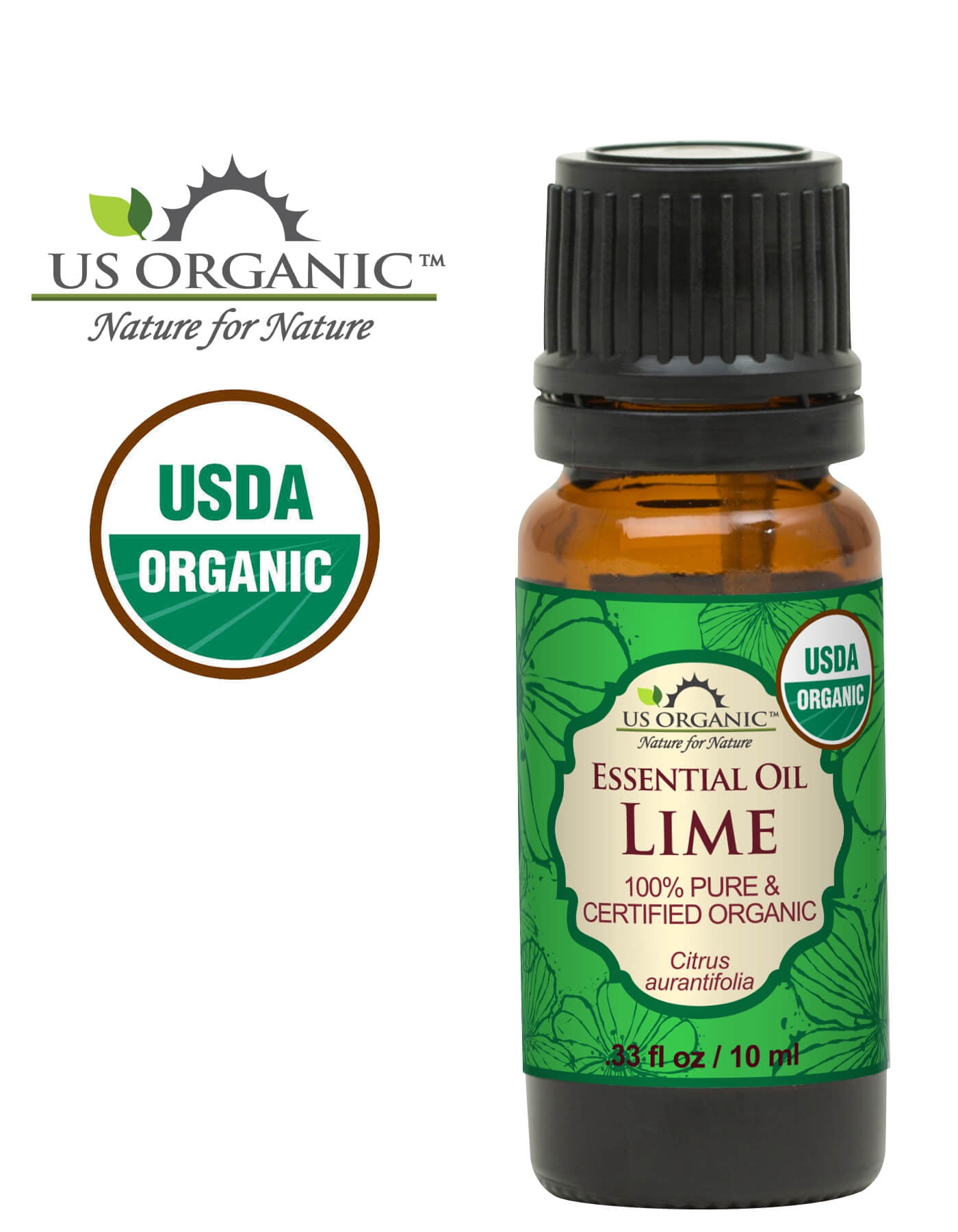 US Organic Lime Essential Oil, 100% Pure Certified USDA Organic