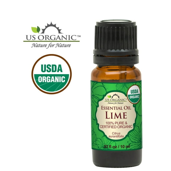 US Organic Lime Essential Oil, 100% Pure Certified USDA Organic