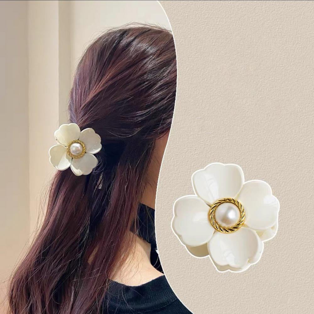 kid girly cute flower hair clips pin clamps floral accessories barrettes choose 