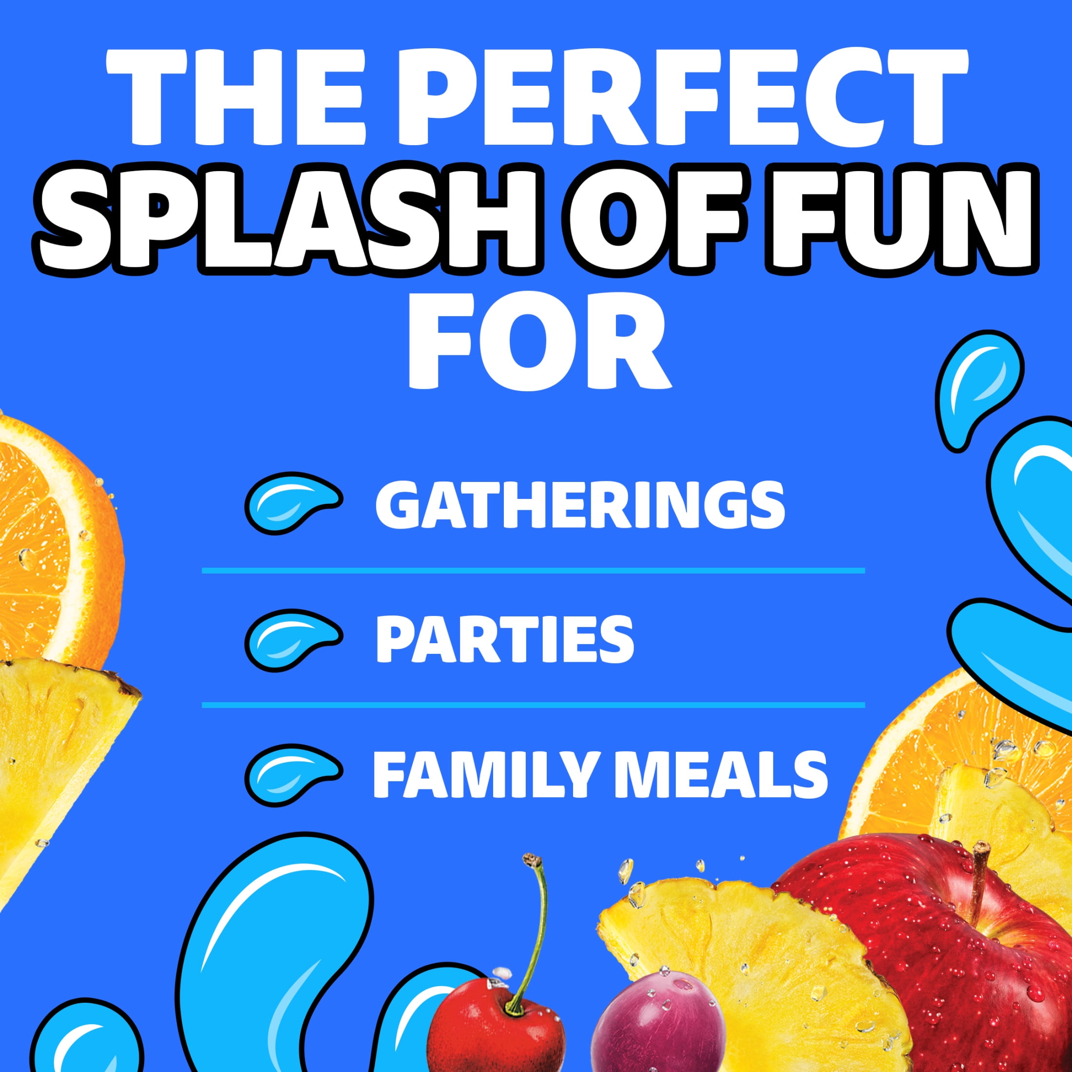 Capri Sun Flavored Juice Drink Blend with Other Natural Flavor, 1 Bottle, for School Lunches and On-the-Go Hydration, Fruit Punch, All Natural Ingredients, 64 oz