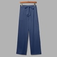thumbnail image 6 of RUTAYY Women's Pants Casual Solid Color Elastic Waistband with Drawstring Side Pocket Comfortable Everyday Wear Trendy Vacation Trousers, 6 of 6
