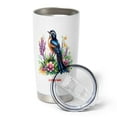 thumbnail image 4 of Custom Wagtail Tumbler 20oz with Handle and Straw - Personalized Stainless Steel Travel Mug with Lid - Unique Wagtail Lover Gift Idea for Women and Girls - Animal Theme Drinkware RiGADO, 4 of 6