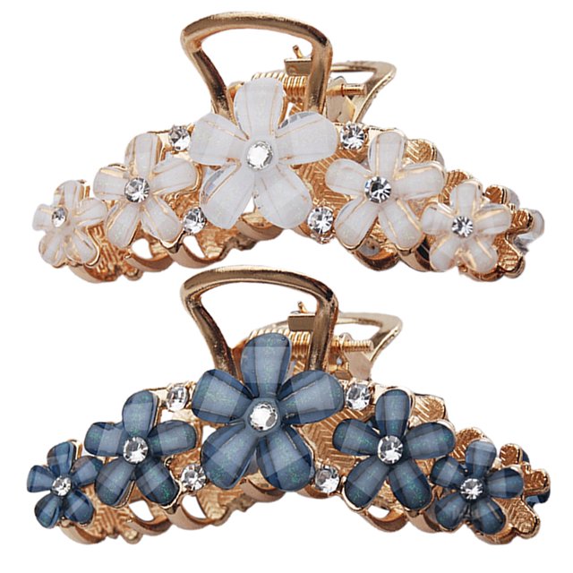 Pince à Cheveux pour Femmes - 2PCS Pince à Cheveux Barrettes Décoratives