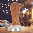 thumbnail image 1 of Coffee Press Tool, Wood Handle Powder Pressing Tool Espresso Tamper, Professional For Home Use For Coffee Shops, 1 of 8