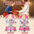 thumbnail image 5 of BESTONZON Luxury Carousel Music Box Smooth Lines Unique Dome Gift for Her, 5 of 7