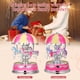 thumbnail image 2 of Luxury Carousel Music Box 3 caballos rotar la luz LED Rotación luminosa (rosa), 2 of 8