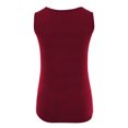 thumbnail image 4 of YanHong Nursing Tops Plus Size Spring Summer Nursing Tops for Breastfeeding on Women's Solid Color Lactation T-shirt Tops V-Neck Tank Blouses Red XXL, 4 of 4