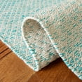 thumbnail image 4 of SAFAVIEH Montauk Vaughn Geometric Cotton Runner Rug, Turquoise/Ivory, 2'3" x 13', 4 of 6