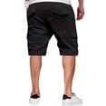 thumbnail image 6 of Homeyce Men's Capri Long Twill Cargo Shorts Below Knee Elastic Waist Shorts Multi-Pocket Big and Tall 3/4 Pants Quick Dry Hiking Summer Casual Cargo Shorts,Black 2XL, 6 of 6
