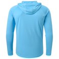 thumbnail image 2 of YuKaiChen Men's Sun Shirts UPF 50+ Protection Hoodie Rash Guard Shirt SPF UV Shirt Long Sleeve Fishing Outdoor Lightweight, 2 of 7