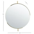 thumbnail image 3 of SAFAVIEH Orford 30 in. x 36 in. Geometric Round Mirror, Brushed Brass, 3 of 5