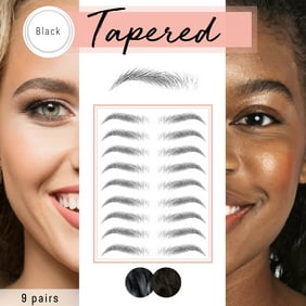 Brows by Bossy Temporary Eyebrow Tattoo | 8 Colors & 6 Styles | Waterproof Eyebrow Stickers, False Tattoos Hair Like Peel Off Instant Transfer Brows For Women And Men | Natural Strokes, Shaping, Tint
