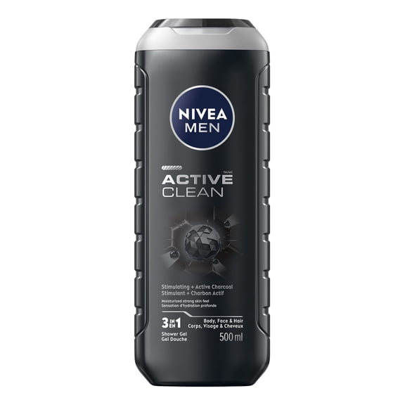 NIVEA MEN Gel douche Active Clean, 500 mL