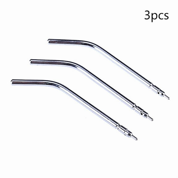3pcs Stainless Steel Dental 3 Way Syringe Tips Air Water Spray Triple Syringe 3 Way Tube Dental Tool