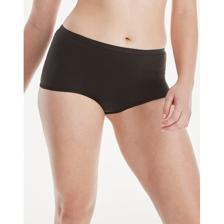 Hanes Comfort, Period. Women's Boyshort Underwear, Moderate Leaks,  Neutrals, 3-Pack Assorted 6