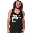 thumbnail image 5 of Worlds Okayest Dad Fathers Day Family Tank Top Sleeveless Tee Men Brisco Brands S, 5 of 5