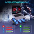 thumbnail image 2 of Almohadilla de refrigeración para portátil AIMIUZI Gaming con 9 ventiladores, portátil de 12 a 17 pulgadas, 2 of 7