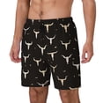 thumbnail image 2 of Daiia Cow Skulls Mens Swim Trunks Swim Shorts Quick Dry Swim Shorts with Mesh Lining Pockets-Medium, 2 of 9