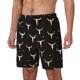 thumbnail image 1 of Balery Cow Skulls Bañador para hombre, shorts de playa de secado rápido con entrepierna y forro de compresión-Medium, 1 of 6