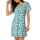 thumbnail image 2 of Easygdp Cartoon Funny Goose Camisón de manga corta para mujer, informal, estampado, 2 of 6