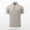 thumbnail image 1 of pstuiky camisetas de hombre, Camisa/camiseta informal de verano para hombre con solapa y botones lisos para uso diario y al aire libre camisetas de hombre xl, 1 of 8