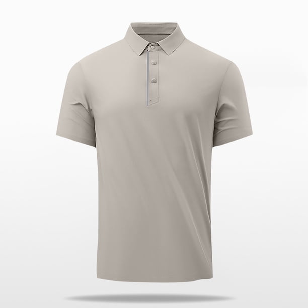 pstuiky camisetas de hombre, Camisa/camiseta informal de verano para hombre con solapa y botones lisos para uso diario y al aire libre camisas casuales para hombre xxxxxl