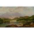 thumbnail image 2 of Frederick Debourg Richards 24x16 Gold Ornate Framed and Double Matted Museum Art Print Titled - Benvenue Rising Over Loch Achray, Scotland (1875), 2 of 4