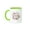 Green/White, variant on 3drose, Floral Blessed Amma Pretty Pink Flowers - Mom in Other Languages, 11oz Magic Transforming Mug