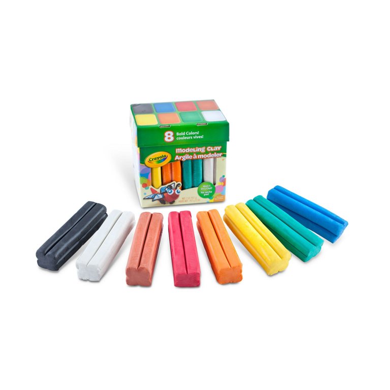 Crayola Modeling Clay .6oz 8-Basic Colors