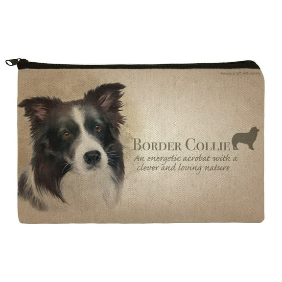 Border Collie Dog Breed Makeup Cosmetic Bag Organizer Pouch