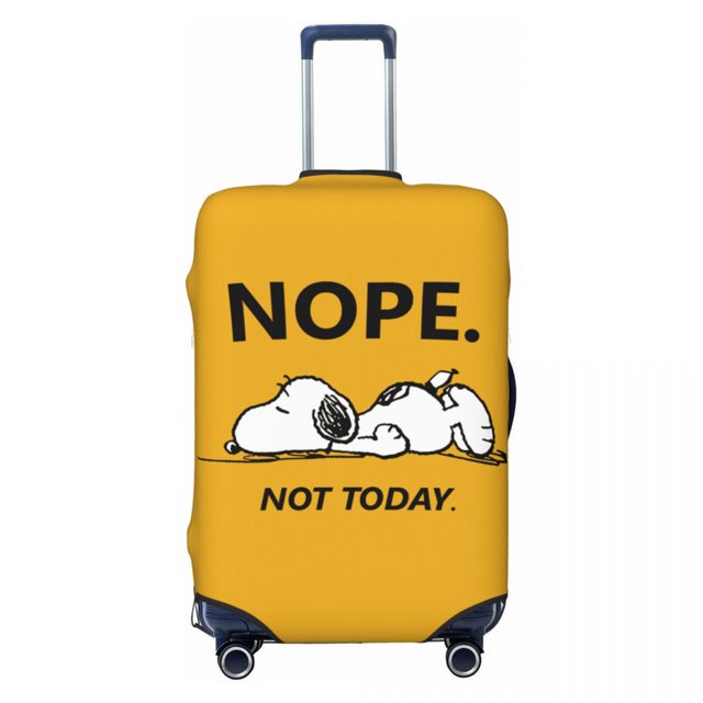 Custom Cute Cartoon Snoopy Travel Luggage Cover Dust Proof Suitcase Cover Protector Fit 18-32 Inch