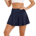 thumbnail image 2 of Rosvigor Womens Pleated Tennis Skirt with Built-in Shorts High Waisted Athletic Skort with Pocket for Running Workout, 2 of 8