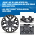 thumbnail image 3 of 4Pcs/Set Wheel Rims Cover,16" Universal Hubcap Compatible with Steel Wheel Rims Cover,Snap on Installation with Retention Rings,Red Lacquer & Black Lacquer, 3 of 8