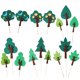 thumbnail image 1 of 16 Pcs Birthday Toppers Cakes Party Dessert Decor Forest Cake Picks Party Topper Cakes, 1 of 2