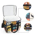 thumbnail image 6 of FORMRS Insulated Cooler Bag 24 Cans Capacity Soft Leakproof Lunch Box with Side Pockets, Floral Patterns, 6 of 7
