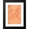thumbnail image 2 of Tanzio da Varallo 11x14 Black Modern Framed Museum Art Print Titled - Studies for an Angel in Glory (1575-1633), 2 of 5