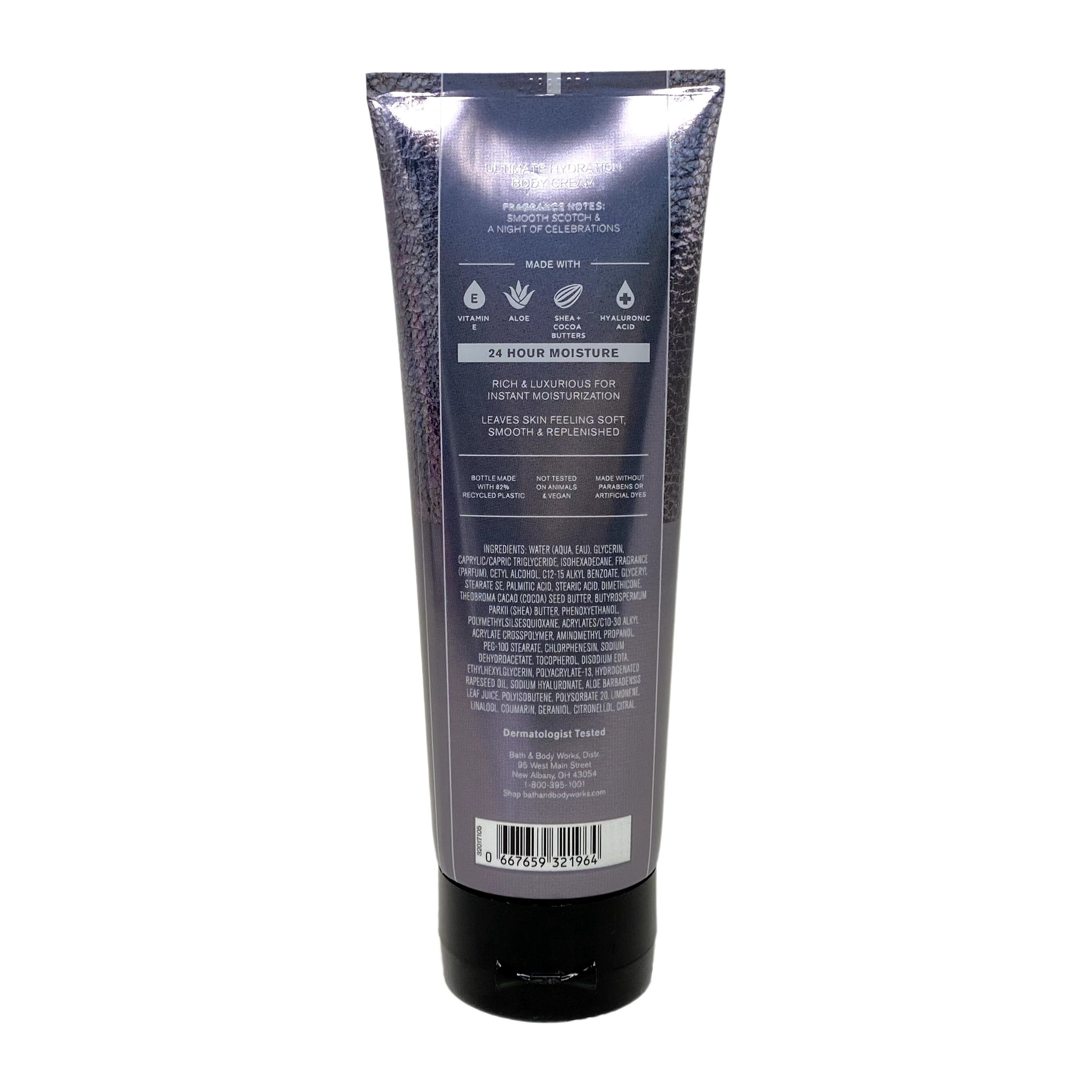 Bath & Body Works Men's Collection Countdown to Midnight 3 Pack Body Cream Bundle with a Clay Baby Bar Soap - Full Size