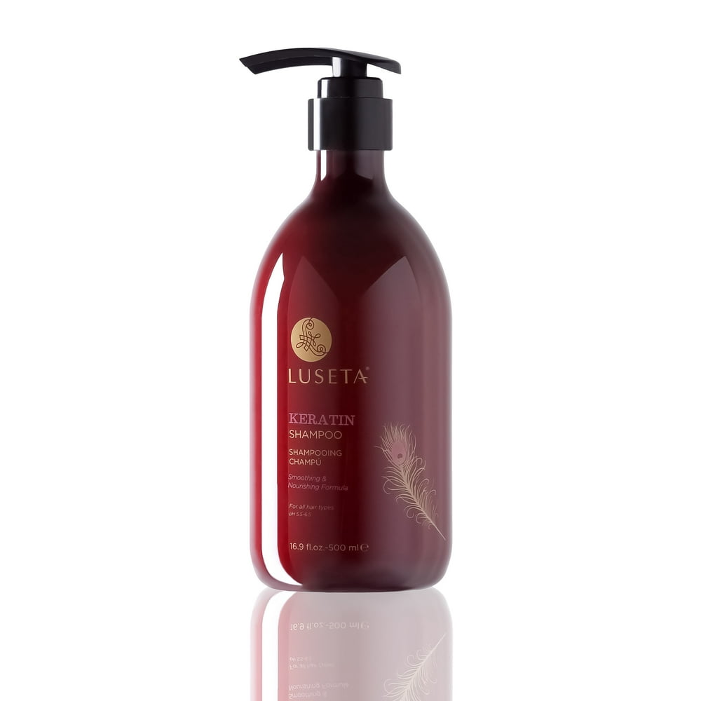 Luseta Luseta Keratin Smooth Shampoo for Straight & Wavy Hair, 16.9
