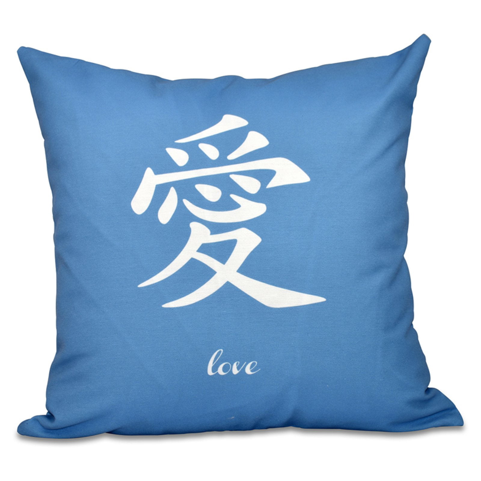 Simply Daisy 16" x 16" Love Word Print Pillow